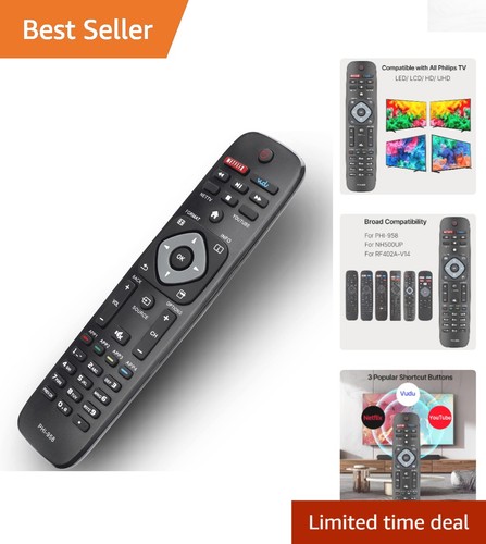 Elegant black universal remote - black,